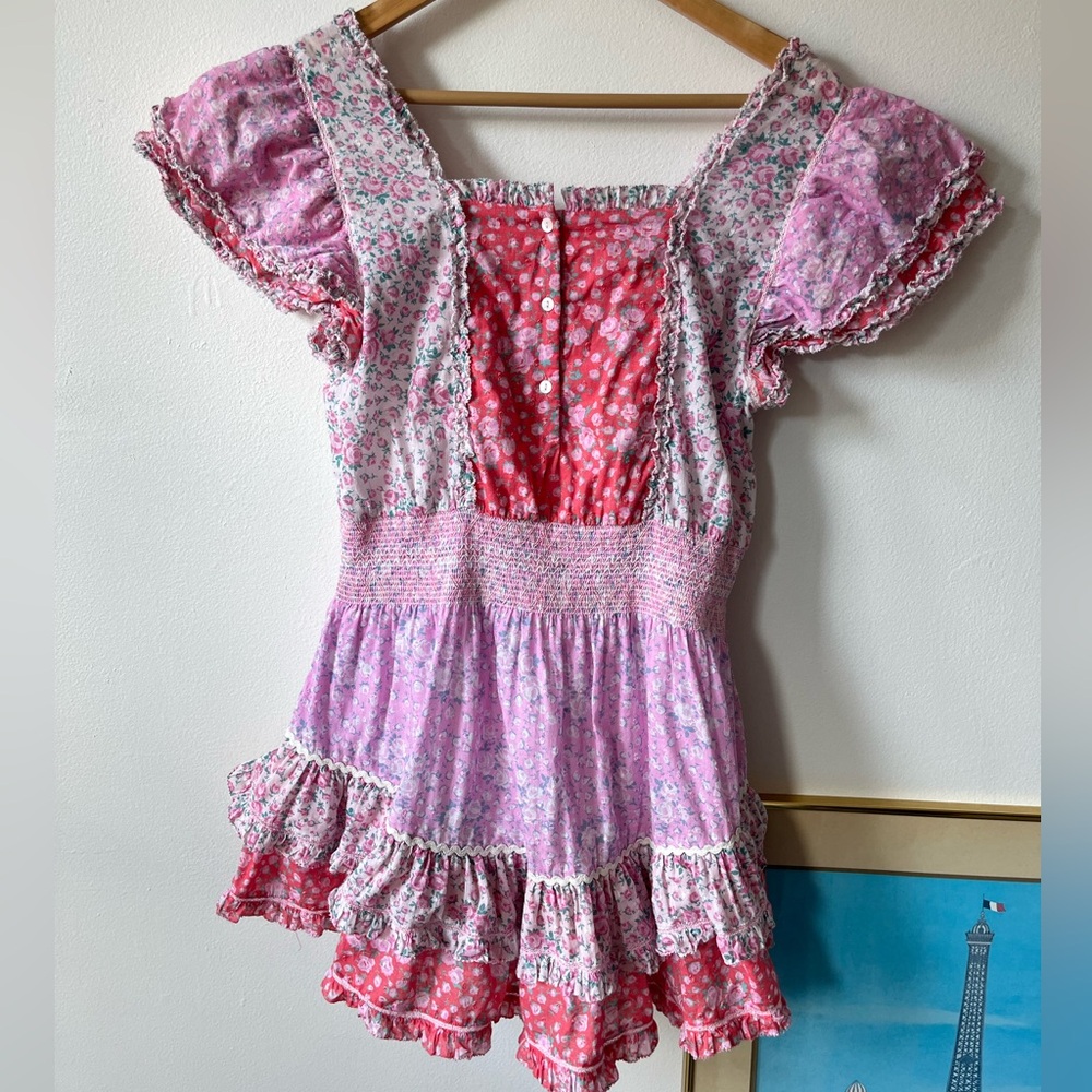 Loveshackfancy Stanton Mini Dress Strawberry Mela… - image 7